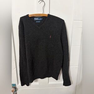Vintage Classic Polo Ralph Lauren Lambswool Crewneck Charcoal Gray
Sweater Sz L